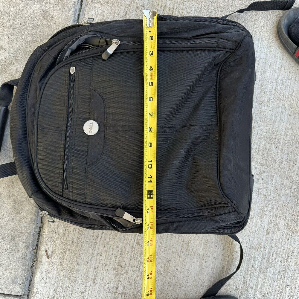 Black Dell Computer Laptop Backpack Padded 14.5x16.5 Read Description View 5